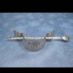 Navajo sterling silver hair pin