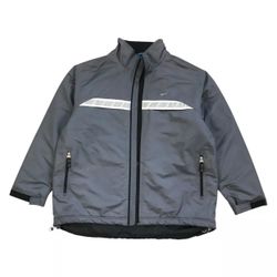 VINTAGE NIKE WINDBREAKER JACKET XL MENS GRAY PARKA PUFFER TRAVIS SCOTT NO ZIPPER