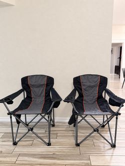 Oversized Camping Folding Chair-Set of Two