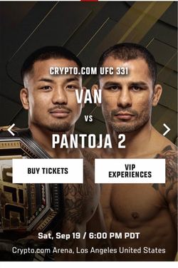 UFC 331 Van vs Pantoja 2 Tickets