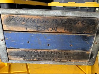Vintage Knudsen creamery company milk crate