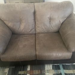 Loveseat And Ottoman - Good Condition 