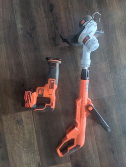 Black And Decker Weed Wacker And Reciprocating Saw