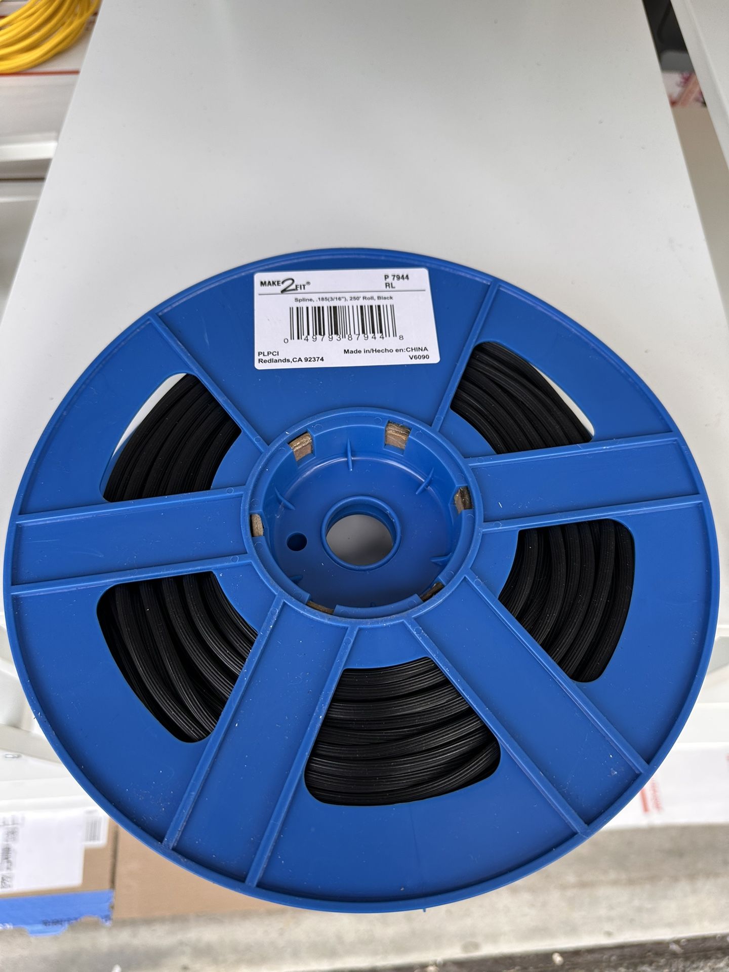 Prime-Line P 7944 Bulk Screen Spline, 0.185 in. Diameter, 250 ft. (1 Roll)