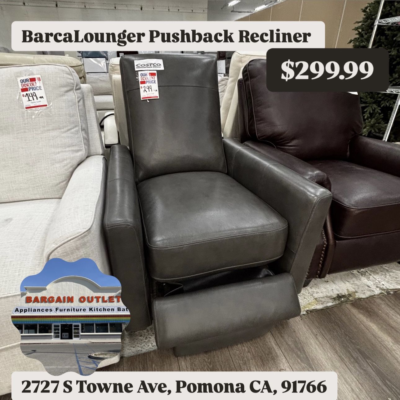 BarcaLounger Pushback Recliner – Open Box Deal $299.99