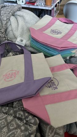 TRADER JOE PASTEL MINI TOTE BAG!!