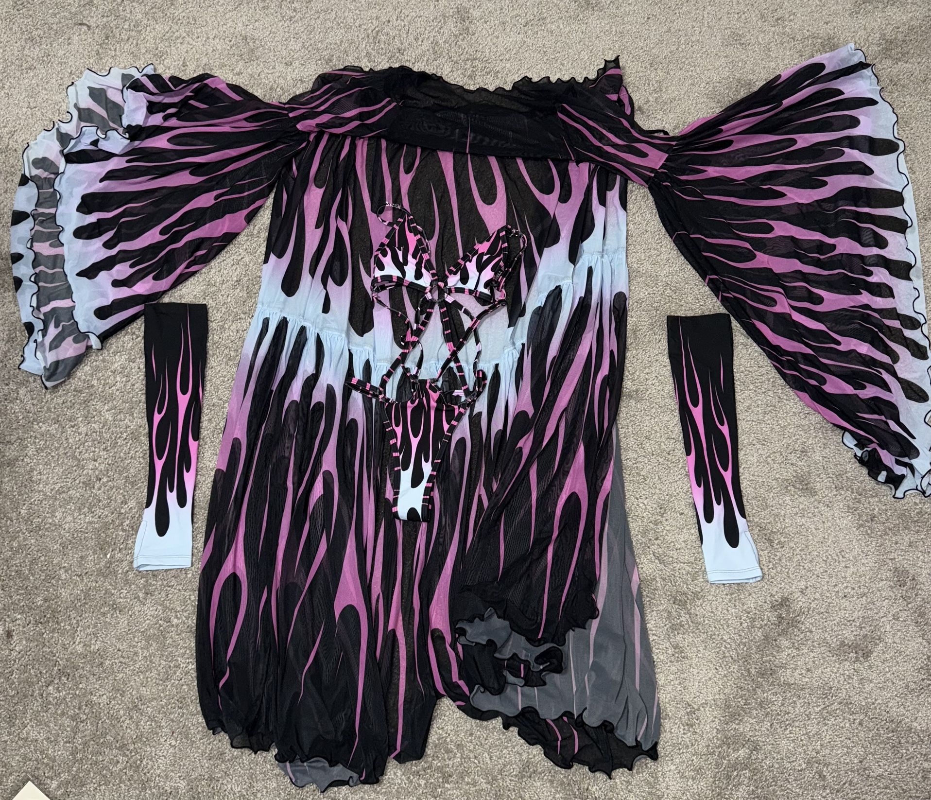 Badinka Purple Flame Outfit
