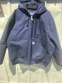 carhartt firm duck loose fit canvas hoodie