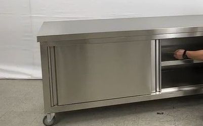 NSF 72in Stainless Steel Work Prep Table Cabinet HT-S-1800