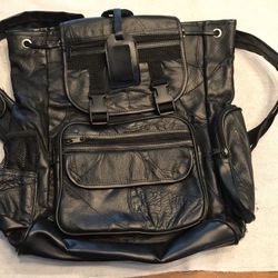 Leather Backpack 
