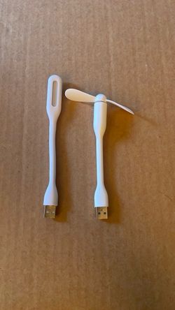 USB Flexible LED Light and Fan Set