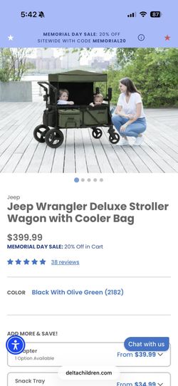 New Jeep Deluxe Stroller Wagon