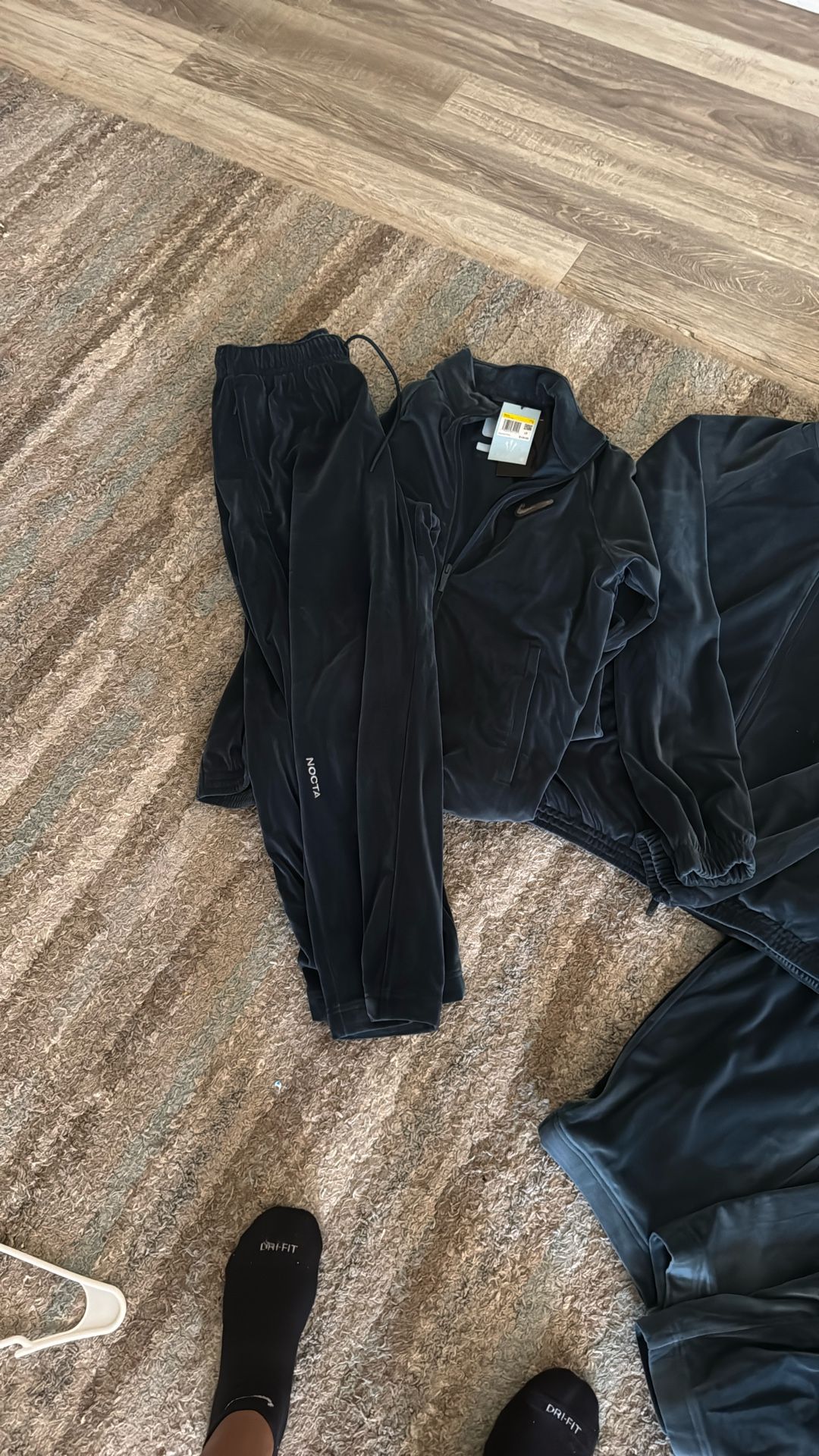 Nike velour track suits