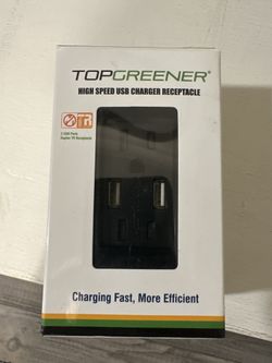 TOPGREENER 4.8A High Speed USB Outlet