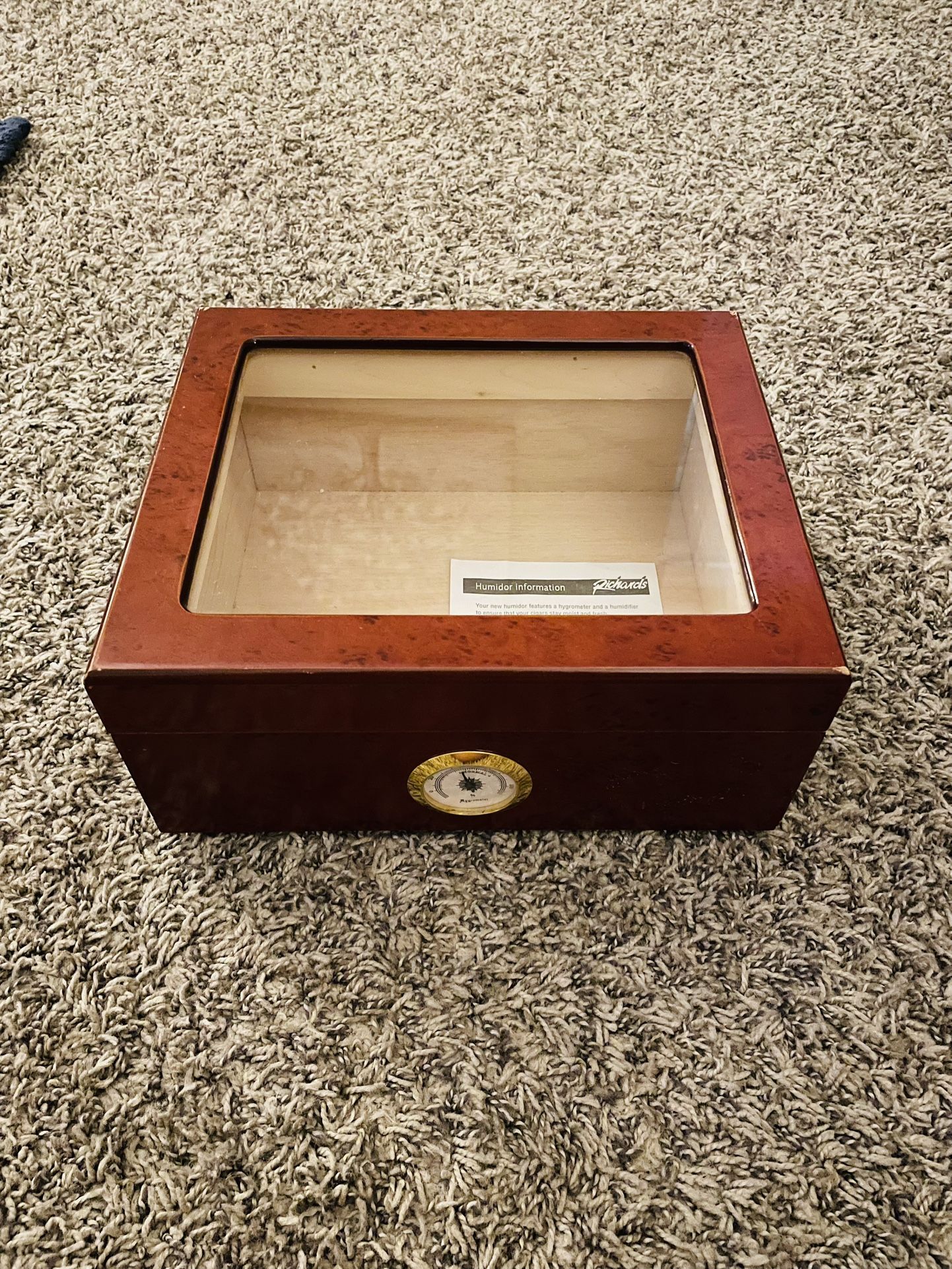 Richard Brown Wooden Cigar Box