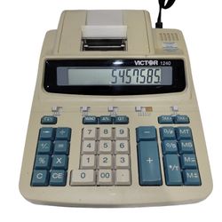 Victor 1240-3A Heavy Duty Large Commercial Printing Printer Calculator

