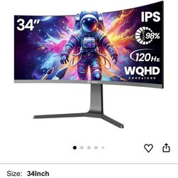 CRUA 34" Curved Gaming Monitor