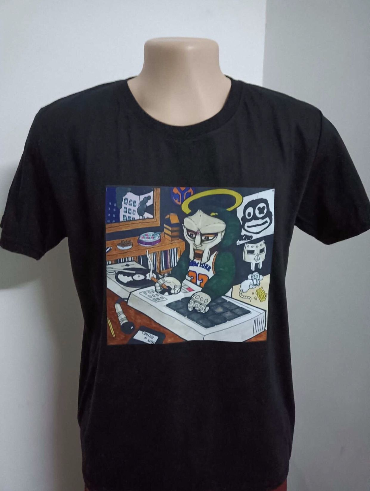 MF Doom Graphic T-Shirts Black (Qty 2 Shirts) X-Large