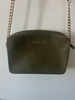 Michael Kors Olive Green Crossbody Bag