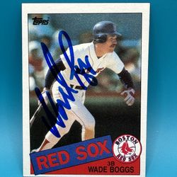 1985 Topps Wade Boggs Signed!