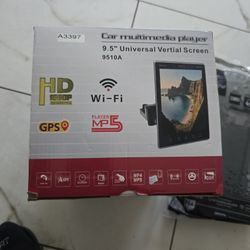 9.5 Universal Vertical Car Audio Screen New With Mounting Kit
