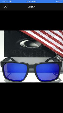 NEW* Oakley Holbrook USA Flag POLARIZED Galaxy Blue Iridium