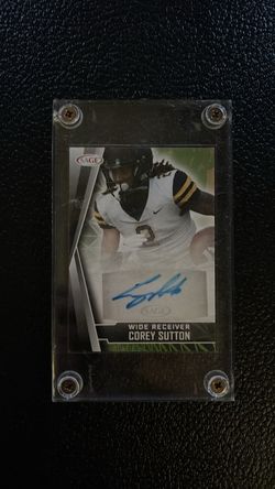 Corey Sutton SAGE Autographed Football Card