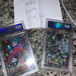 Vegeta Heroes Auto Slab  Perfect Cell Grade 9  Christopher Sabat