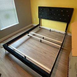 BLACK & GOLD queen Bed On SALE NOW