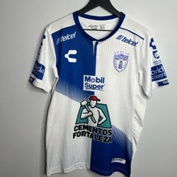 Pachuca Jersey Mens Small Charly White 2018 2019 Liga MX Futbol Soccer Mexico