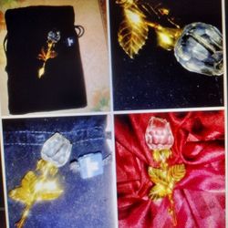 Genuine Swarovski Crystal Rose brooch