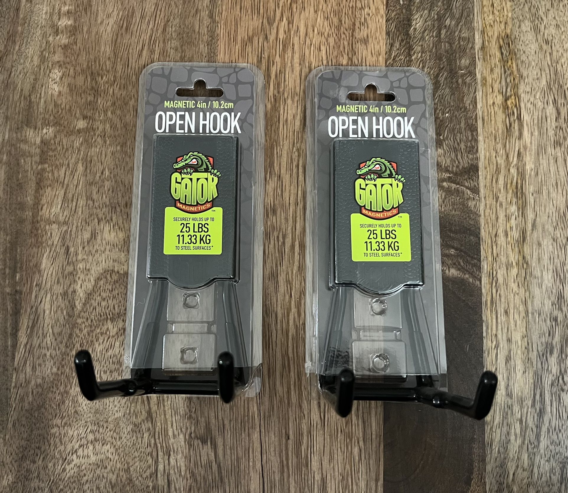 Gator Magnetic Hooks - 25lb hold each - set of 2 - NEW