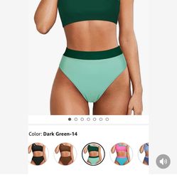 MOOSLOVER Women Cutout One Shoulder High Waisted Bikini High Cut Two Piece Swimsuits