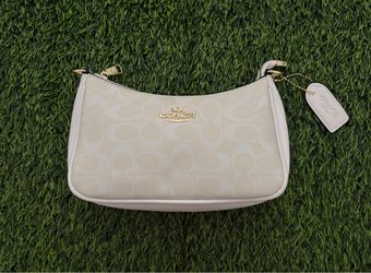 Coach Signature White/Yellow Shoulder Bag