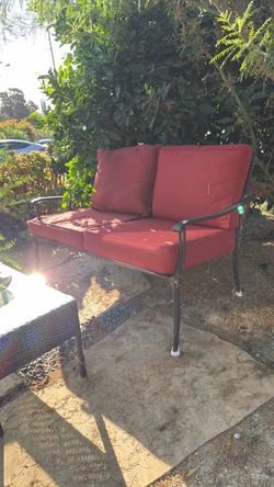 Outdoor patio bench