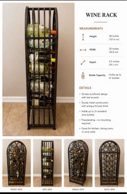 Decorative wine rack