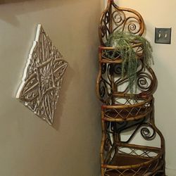 Bamboo Corner Shelf (PAIR OF TWO)