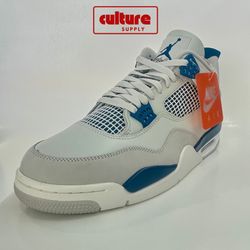 Jordan 4 Retro Military Blue/Neutral Grey Sizes 11.5M/12M