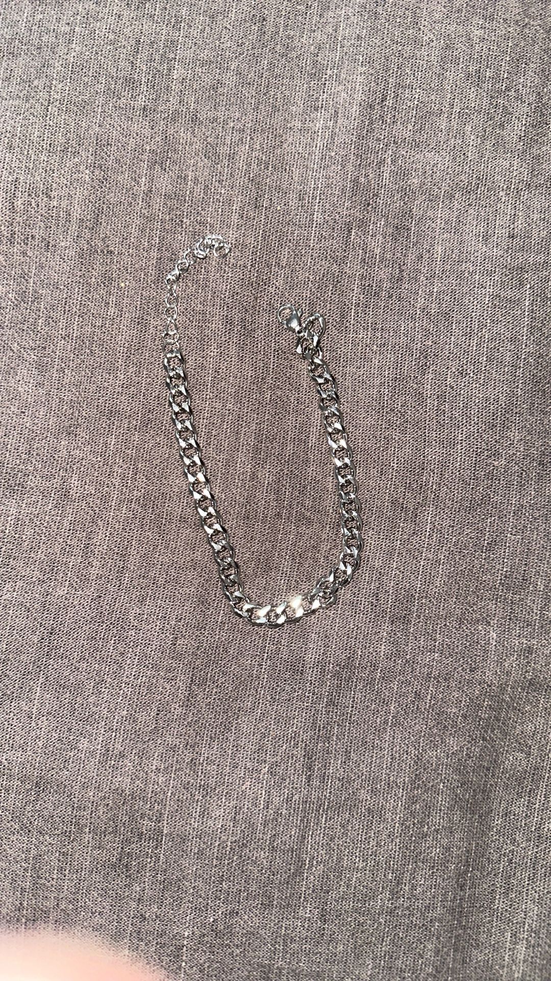 Silver Cuban Link Bracelet
