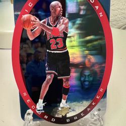 Michael Jordan Bulls SpX Record Breaker Diecut hologram