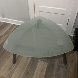 Glass Triangle Coffee Table