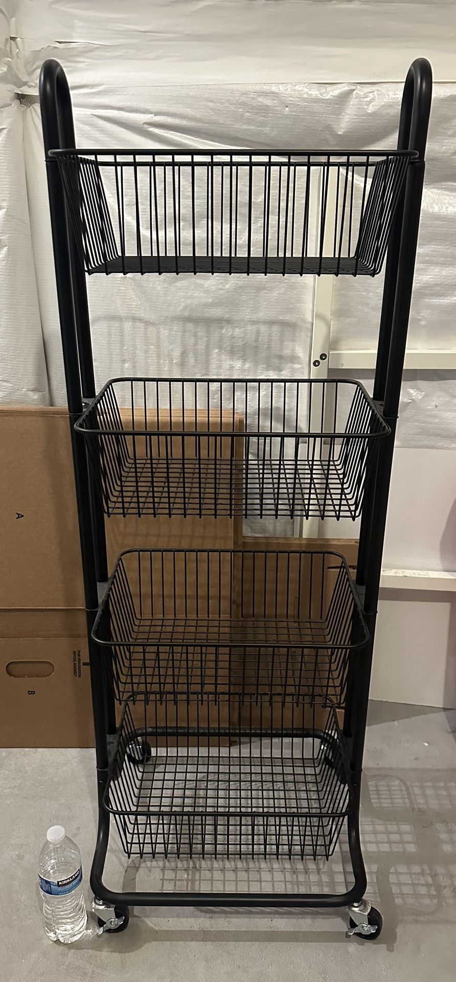 Black Metal Storage Rack