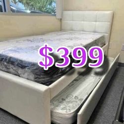 NEW TWIN OVER TWIN BED FRAME AND MATTRESS 