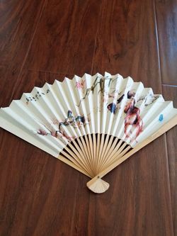 Wood and paper fan