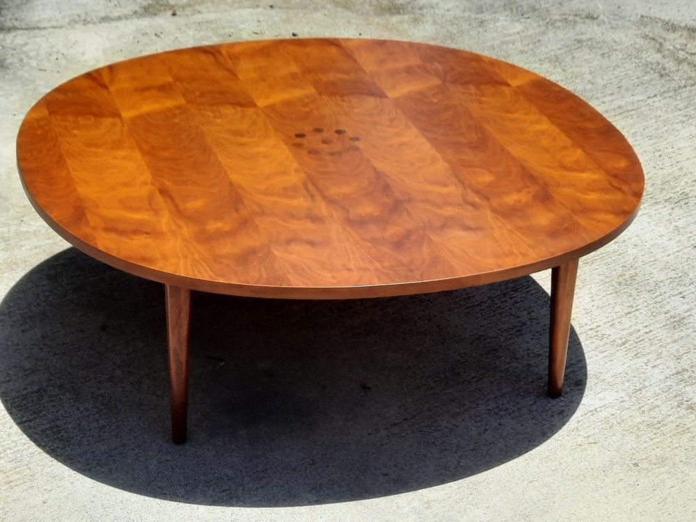 beautiful 1960 Drexel Declaration Kipp Stewart designed Mid Century Modern walnut COCKTAIL COFFEE TABLE and Others