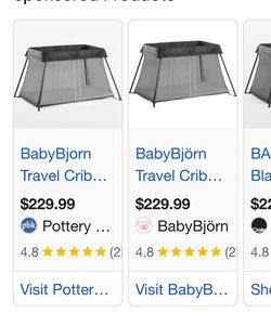 Baby bjorn Play pen lightly used