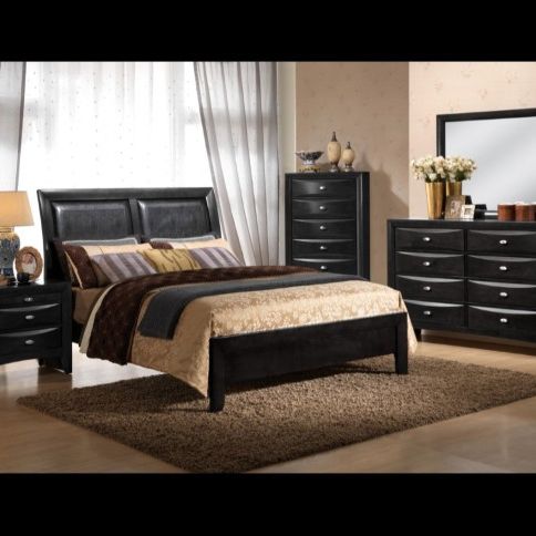 *Weekend Special*---Emily Black Charming Bedroom Sets---From $649---Delivery And Easy Financing Available💪
