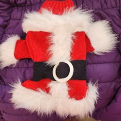 Small Dog Santa Suit $5