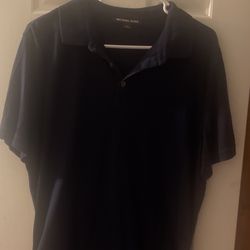 Micheal Kors Sz Large Navy Shirt 