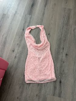 pink going out dress
